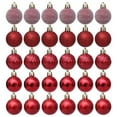 thumbnail image 1 of Christmas Ornaments Christmas Balls 30PCS 1.5in Christmas Balls Ornaments For Xmas Tree Shatterproof Christmas ornaments, 1 of 9