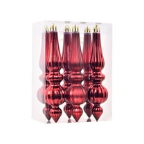 Christmas Ornaments, Christmas Decorations, 6Pc Electroplated Water Droplet Icicle Shaped Ornaments, Durable Painted Finish for Tree Wreath Garland Holiday Home Decor