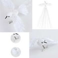 thumbnail image 1 of Christmas Ornaments, Christmas Decorations, Glitter Poinsettia Birds Hanging Ornaments for Wedding Arrangements and Holiday Gift, Plastic Durable Lightweight 43x20cm, 1 of 6