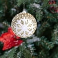 thumbnail image 1 of Christmas Ornaments, Christmas Decorations, Snowflake Colored High End Hanging Balls Layout, Plastic Red Pink Blue Decorative Ornaments, 1 of 7