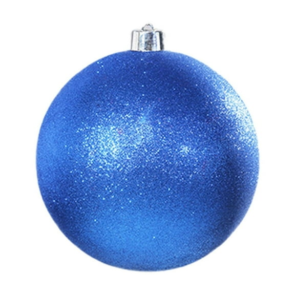 Christmas Ornaments, Christmas Tree Decorations, 6 Inch Shatterproof Plastic Glitter Balls for Indoor Outdoor Holiday Decor, Multi-Color Durable Lightweight Easy to Hang
