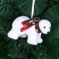 thumbnail image 1 of Christmas Ornaments, Christmas Tree Ornaments, Christmas Decorations White Bear Pendant Christmas Tree Decorations Christmas Bear Doll Ornaments Christmas Tree Decorations, 1 of 9