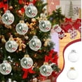 thumbnail image 1 of Christmas Decorations, Clear Shatterproof Hanging Ball Ornaments Transparent Plastic Baubles Set for Christmas Tree Holiday Party Home Décor 2025, 1 of 9