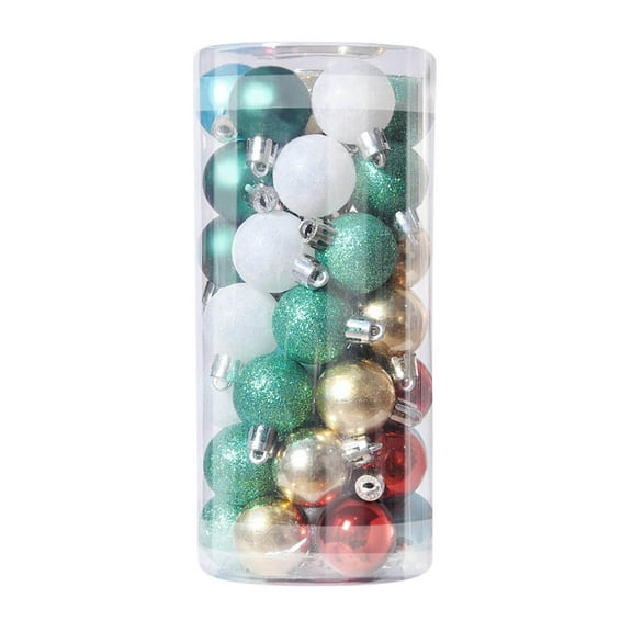 Christmas Ornaments 48Pcs Christmas Balls Ornaments for Xmas Christmas Tree - Shatterproof Christmas Tree Decorations Hanging Ball for Holiday Wedding Party Decoration (Red, 1.18 inch)