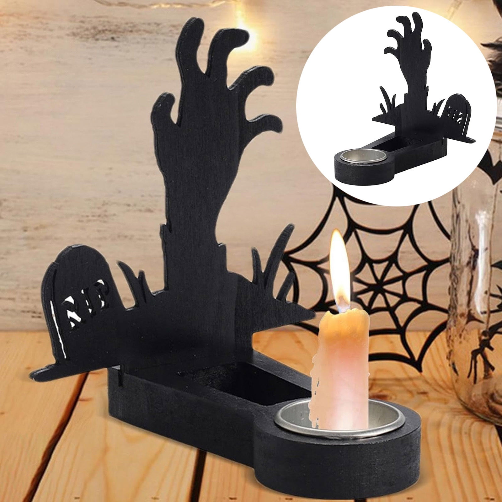 Christmas Ornaments Clearance Candle Holder Eerie Table Decoration