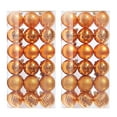 thumbnail image 1 of Christmas Ornaments Set 72ct Christmas Ball Ornaments Shatterproof Xmas Tree Hanging Balls Decorations Perfect for Halloween Decorations Holiday Wedding Christmas Decor(1.57", Brass), 1 of 9