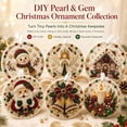 thumbnail image 1 of Christmas Ornaments DIY Pearl Art Kits for Adults,Hanging Pearl Art Christmas Ornaments Set with Pearls,Christmas Ornament Set Includes Pearls Colorful Beads And A Lanyard, 1 of 6