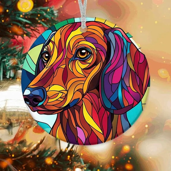 Christmas Ornaments Daschund, Daschund Ornament, Daschund Decorations, Daschund SOaIY6 (Daschund 16)