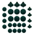 thumbnail image 1 of Christmas Ornaments Decoration Velvet 25Pcs Flocked Christmas Tree Assortment for Xmas Tree Holiday Decor Shatterproof Festive Wedding Hanging Ornaments, 1 of 3