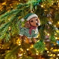thumbnail image 1 of Christmas Ornaments, Dog Ornaments, Dachshund Holiday Decoration with Sparkling Hats and Sweaters, Festive Winter Tree Hanging Ornament for Home and Holiday Decor, 1 of 5