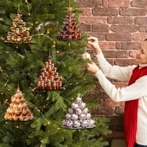 Christmas Ornaments, Funny Frog Stacking Christmas Tree Hanging Decoration Animal Pendant for Holiday Party Festive Mood Home Décor 2025