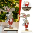 Christmas Ornaments Furniture Decoration Wood Deer Art Antique Home