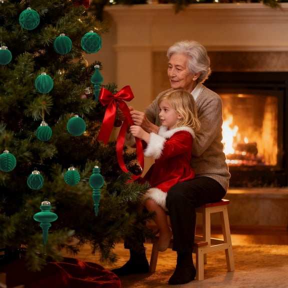 Christmas Ornaments Gift Box Set with Creative Designs, Holiday Tree Decorations and Hanging Pendants for Christmas Tree, Family Gathering and Seasonal Celebration, Christmas Decoration Set Akmoler