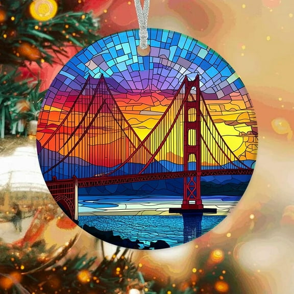 Christmas Ornaments Golden Gate, Golden Gate Ornament, Golden Gate Decorations, Golden Gate Ezb2lc (Golden Gate 2)