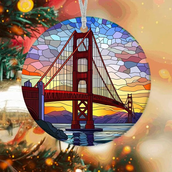Christmas Ornaments Golden Gate, Golden Gate Ornament, Golden Gate Decorations, Golden Gate Ezb2lc (Golden Gate 2)