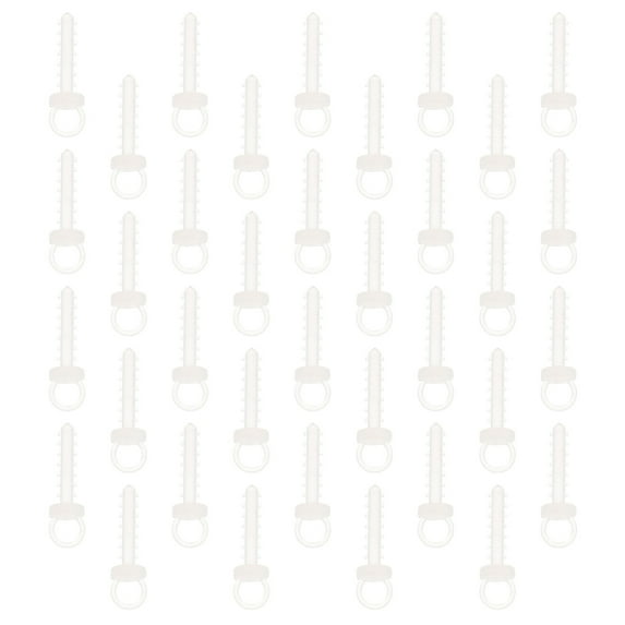 Christmas Ornaments Hanger Caps: 100pcs Snap Locking String String Precut Hanging Ropes Precut Hanging Ropes Fasteners for Christmas Tree Ornament