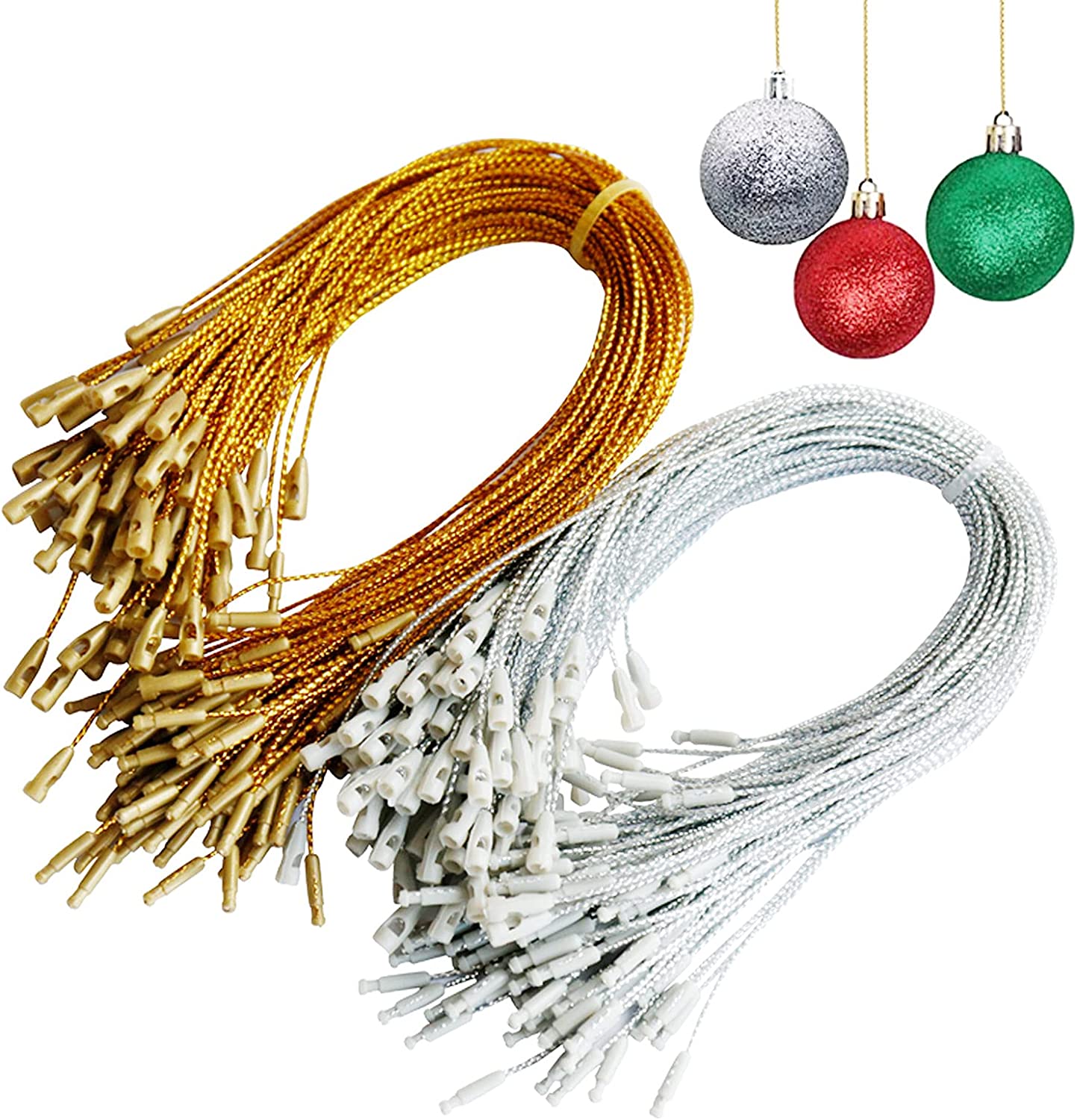 Christmas Ornaments Hanger String Ribbon Ornament Hook Ropes Precut
