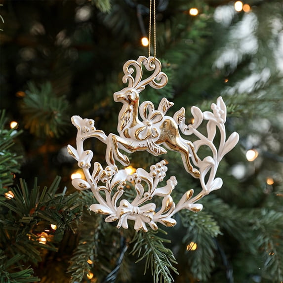Christmas Ornaments, Hanging Decorations for Festive Ambiance, Easy to Install on Trees and Windows, Durable Plastic for Reuse, Ideal for Home and Party Decor