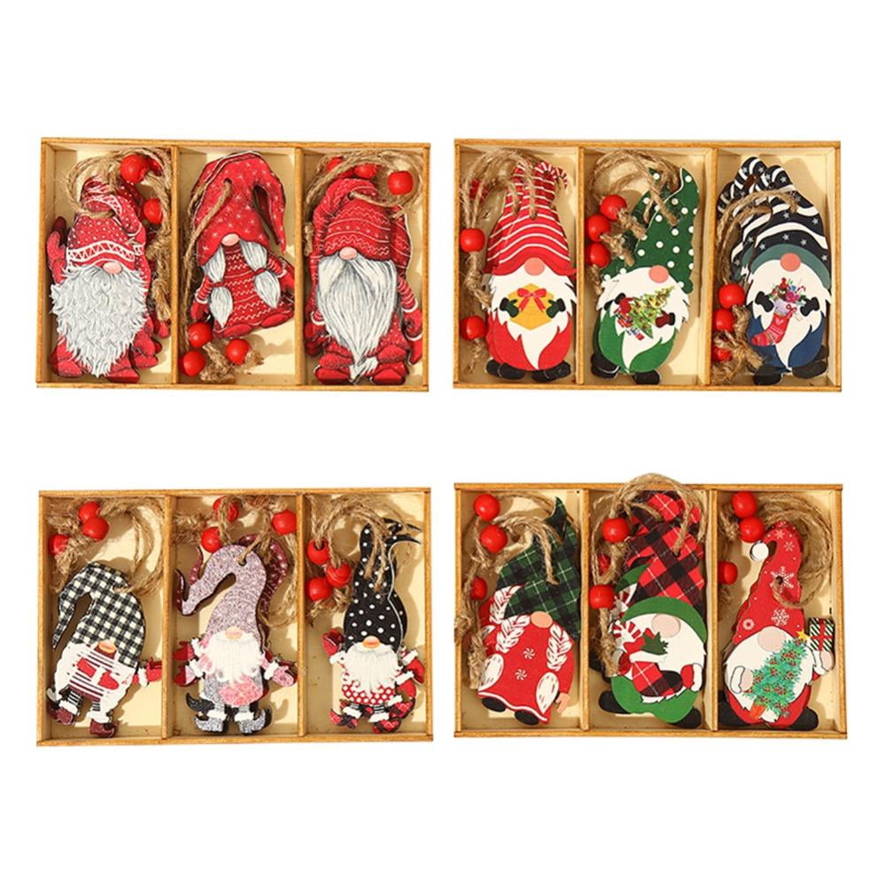 Christmas Ornaments Hanging Decorations Wood Christmas Tree Decorations Wooden Crafts Hanging Decorations Wood Decor Ornament Xmas Decor Hanging Crafts Christmas