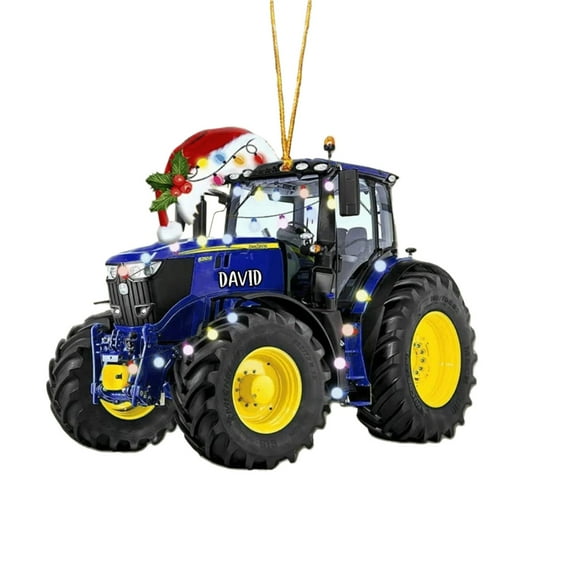 Christmas Ornaments, Holiday Decorations, 5 Pcs Christmas Truck Pendant Set, Lightweight Durable Plastic