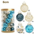 thumbnail image 1 of Christmas Ornaments, Holiday Tree Decorations 25pcs Black Gold Shatterproof Ball Set with Glitter Clear Hanging Pendants for Xmas Tree Decor Home Indoor Party Celebration, 1 of 5