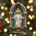 thumbnail image 1 of Christmas Ornaments, Jesus Prayer Scene Pendant for Christmas Tree, 2D Acrylic Seasonal Holiday Decorations for Family Mother Men Women Father, 1 of 1