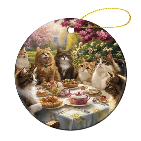 Christmas Ornaments Kittens at Play Personalized Christmas Ornament Ornament for Christmas Tree Decor Cats Purrfect Picnic Christmas Tree Ornaments Keepsake Gift for Christmas Tree Decorations
