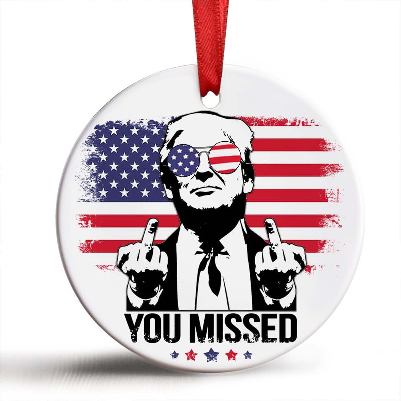 Christmas Ornaments, Make America Great Again 2024, Trump Ornaments