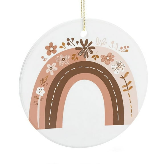 Christmas Ornaments Orange Boho Rainbow Christmas Decorations Ornament Encouragement Sunshine Rainbow Ornament Gifts for Christmas 2025