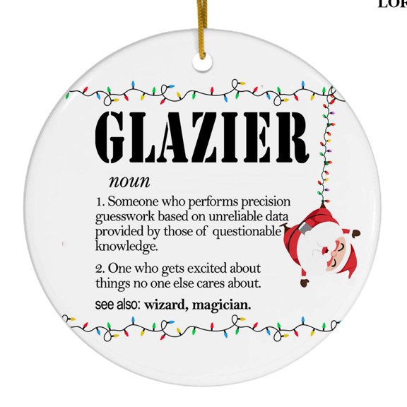 Christmas Ornaments Ornament Kits 2025- Glazier Ornament 2025, Glazier Christmas Tree Decor Ceramic Ornament, Holiday Keepsake, Ornament Gift Exchange