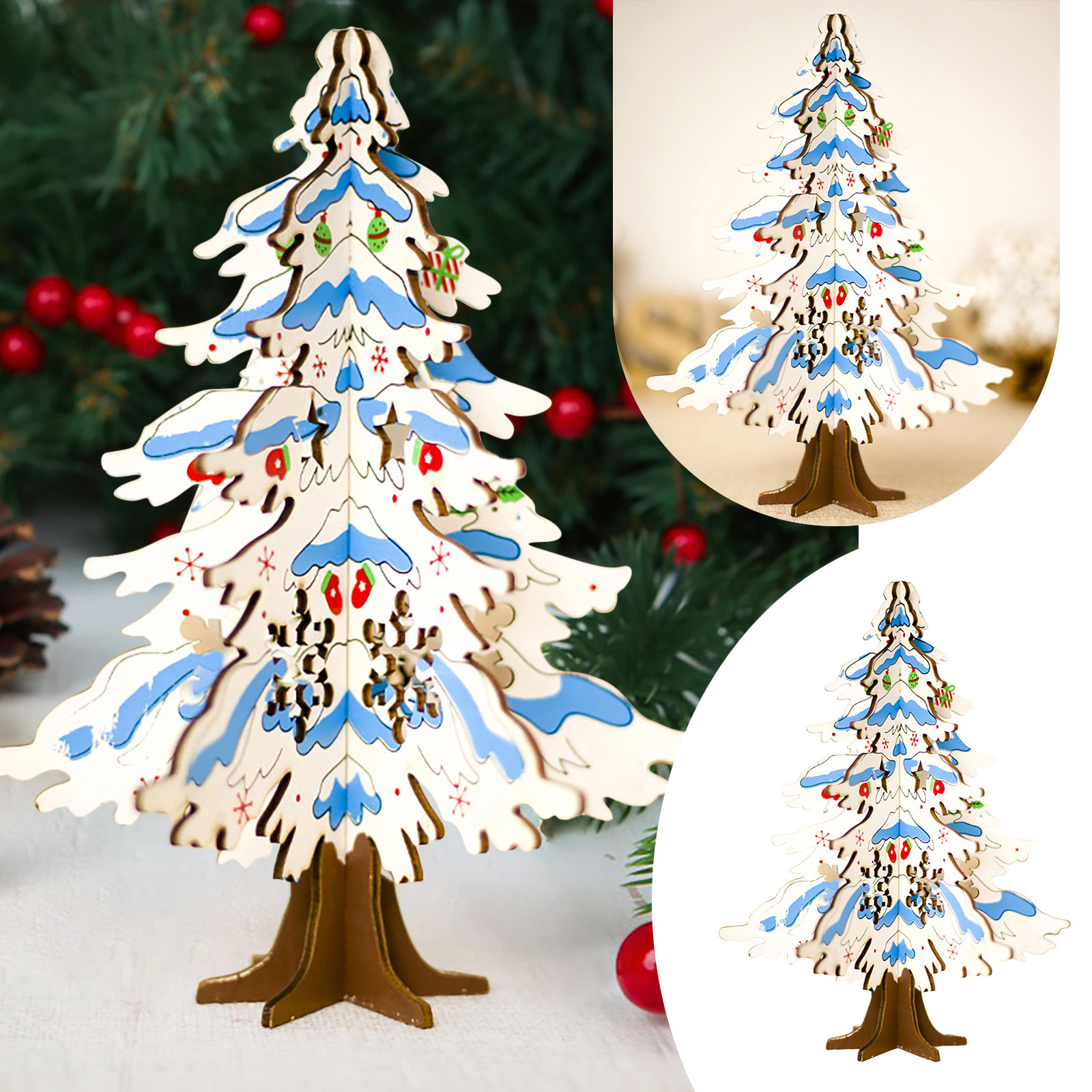 Christmas Ornaments Painted Christmas Tree Desktop Ornament Large