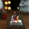 thumbnail image 1 of Christmas Ornaments Qwtwty Glowing Christmas Resin Ornament Small House Christmas Snowman Streetlight Ornament Christmas Gift, 1 of 6