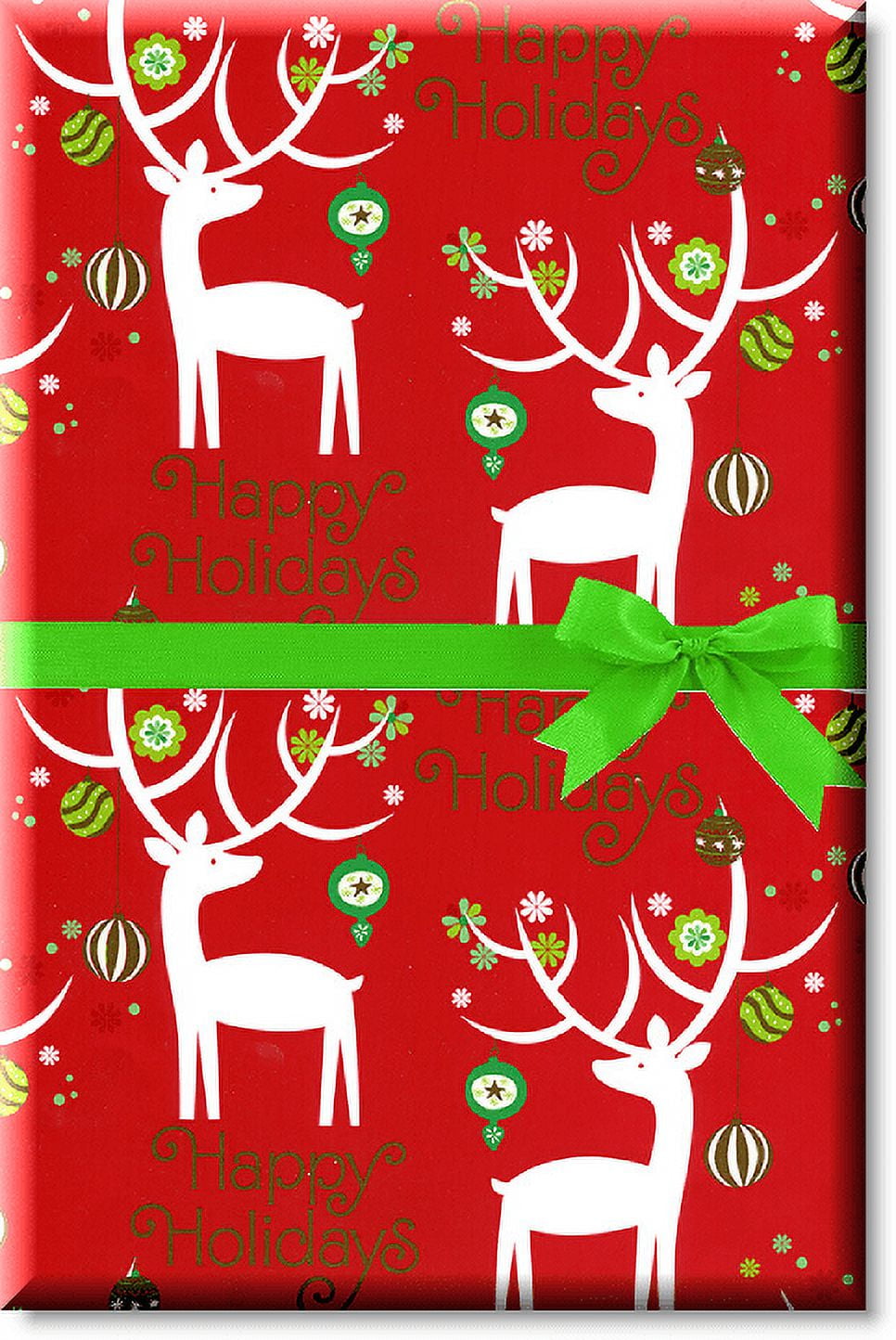 Red From Santa With Love Holiday Christmas Gift Premium Wrapping Paper 15ft  