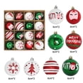 thumbnail image 1 of Christmas Ornaments Set, 16pcs 2.36" Shatterproof Christmas Balls with Reindeer, Snowflake and Tree Designs, Electroplated Hanging Baubles in Gift Box for Xmas Tree Decorations, 1 of 5