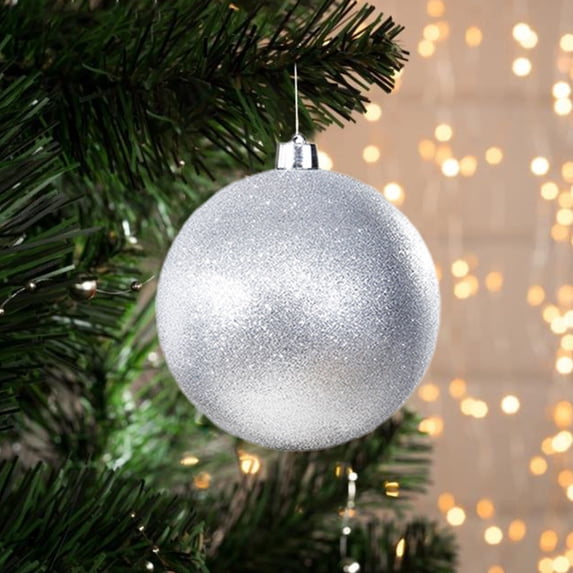 Christmas Ornaments Set, 5.91 Inch Large Shatterproof Hanging Balls Baubles, Plastic Bulbs Bulk for Tree Decorations Holiday Party with Lanyard