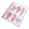 thumbnail image 1 of Christmas Ornaments Set, Plastic Shatterproof Christmas Ball Hanging Ornaments for Xmas Tree Decorations 6Pcs (Pink), 1 of 5