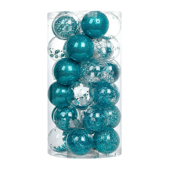 30ct Christmas Ball Ornaments Shatterproof Xmas Tree Hanging Balls Decorations Perfect for Halloween Decorations Holiday Wedding Christmas Decor(2.36", Blue)