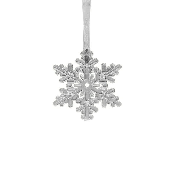 Christmas Ornaments, Snowflake Decorations, Transparent Acrylic Pentacle Star Ice Bar Christmas Tree Ornaments Pendant Set, Clear Durable Holiday Hanging Decorations