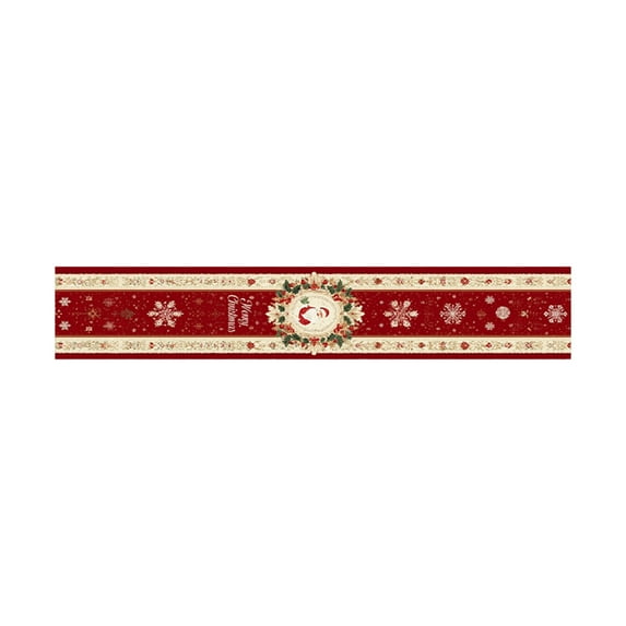 Christmas Ornaments Table Runner 72x13 Inch Waterproof Christmas Flag For Holiday Parties Home Table Decoration Christmas Tree Decor Christmas Decorations