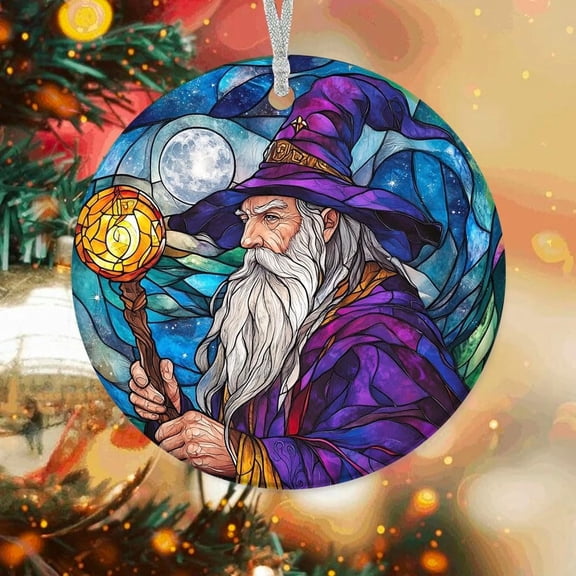 Christmas Ornaments Wizard, Wizard Ornament, Wizard Decor, Wizard for Trees 8M8HXA (Wizard 1)