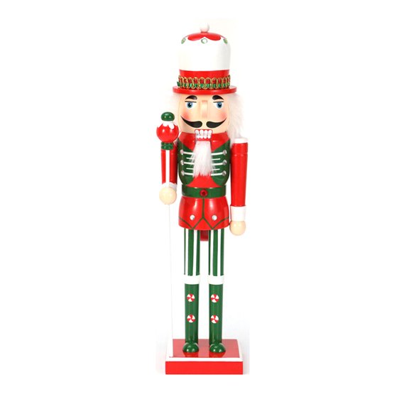 Christmas Ornaments Wooden Nutcrackers Standing Decorations for Christmas Tree Figures Puppet Gift
