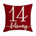Christmas and Others Valentines Day Pillow Covers Red Heart Throw