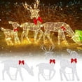 Christmas Outdoor Decoration Clearance, 3Piece Lighted 2D Reindeer
