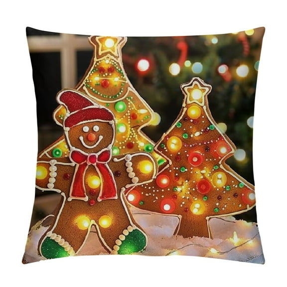 Christmas Outdoor Decorations Yard, Gingerbread Man with Pre-Lit Light Up Gingerbread Man, Xmas Festive Holiday Front Garden Patio Yard Lawn Display