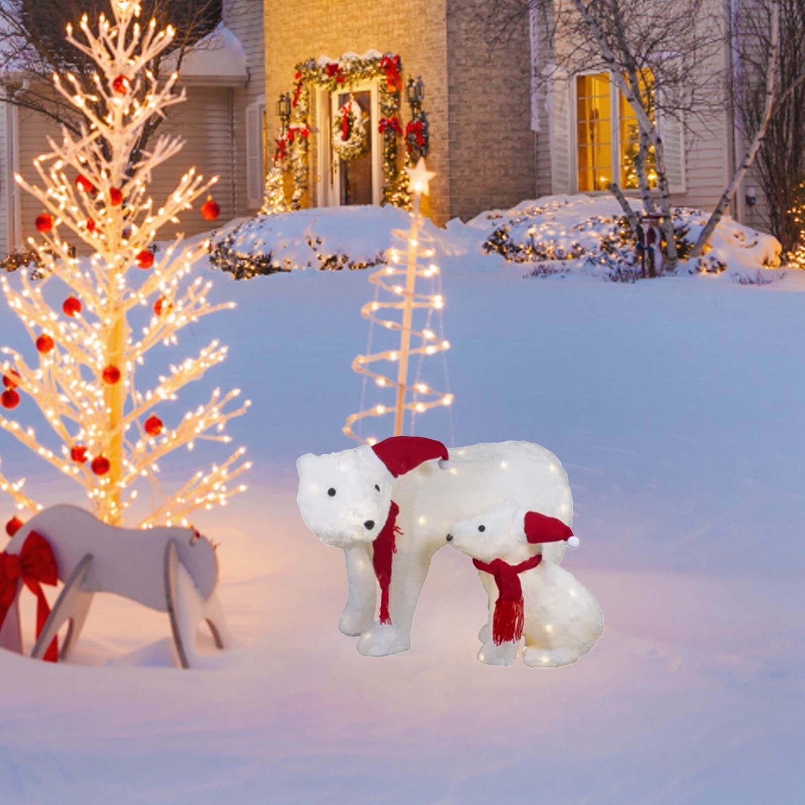 Christmas Outdoor Decorations Yard Outdoor Lighted Christmas