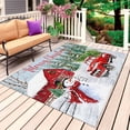 thumbnail image 1 of Christmas Outdoor Rug 5x7 Ft, Non Slip Washable Area Rug, Snowman Red Truck Cardinal Barn Pine Tree Patio Rugs Carpet Runner, Large Floor Mat for Indoor/Outdoor Deck Porch Camping, 1 of 8