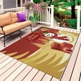 thumbnail image 1 of Christmas Outdoor Rug 5x7 Ft, Non Slip Washable Area Rug, Winter Snowman Gold Pine Tree Berry Xmas Ball Patio Rugs Carpet Runner, Large Floor Mat for Indoor/Outdoor Deck Porch Camping, 1 of 8