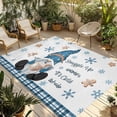 thumbnail image 1 of Christmas Outdoor Rug for Patio/Deck/Porch, Non-Slip Large Area Rug 6 x 9 Ft, Xmas Gnomes Snowflakes Gingerbread Man Indoor Outdoor Rugs Washable Area Rugs, Reversible Camping Rug Carpet Runner, 1 of 8