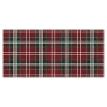 Christmas Outdoor Rug, Xmas Buffalo Plaid Washable Small Front Porch Door Mat,Green and Red Checkered Entryway Rug,Woven Welcome Doormat for Layered Kitchen Bathroom Holiday Decor Carpet