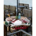thumbnail image 1 of Christmas Outdoor Tablecloth - 52x70 Inch Rectangle Dining Table Cover, Vintage Red Plaid Tree Xmas Snowman Waterproof Outdoor Table Cloth with Umbrella Hole & Zipper for Picnic/Patio/Party, 1 of 5